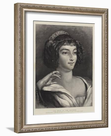 The Head of the Duchess-Charles Robert Leslie-Framed Giclee Print