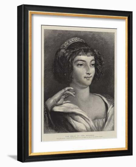 The Head of the Duchess-Charles Robert Leslie-Framed Giclee Print