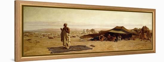 The Head of the House at Prayer-Frederick Goodall-Framed Premier Image Canvas