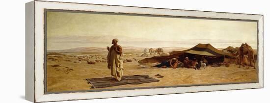 The Head of the House at Prayer-Frederick Goodall-Framed Premier Image Canvas