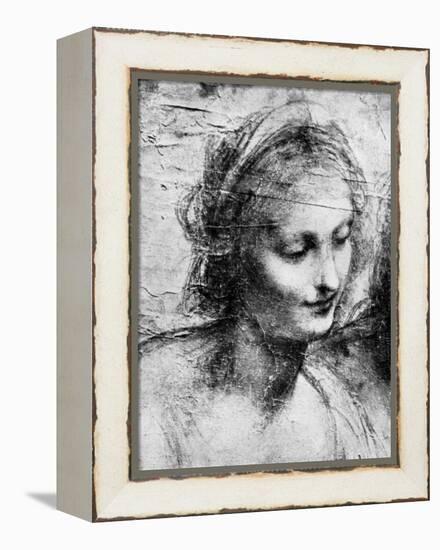 The Head of the Madonna, 15th Century (1930)-Leonardo da Vinci-Framed Premier Image Canvas