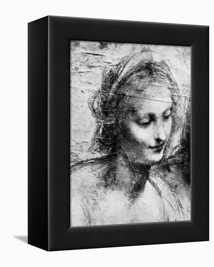 The Head of the Madonna, 15th Century (1930)-Leonardo da Vinci-Framed Premier Image Canvas