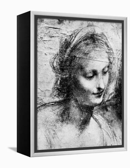 The Head of the Madonna, 15th Century (1930)-Leonardo da Vinci-Framed Premier Image Canvas