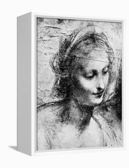 The Head of the Madonna, 15th Century (1930)-Leonardo da Vinci-Framed Premier Image Canvas