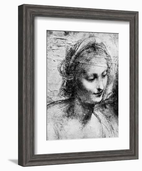 The Head of the Madonna, 15th Century (1930)-Leonardo da Vinci-Framed Giclee Print