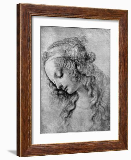 The Head of the Madonna, 15th Centuy-Andrea del Verrocchio-Framed Giclee Print