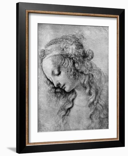 The Head of the Madonna, 15th Centuy-Andrea del Verrocchio-Framed Giclee Print