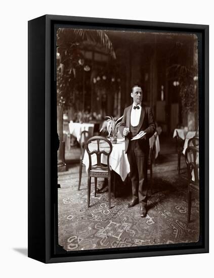 The Head Waiter at Sherry's Restaurant, New York, 1902-Byron Company-Framed Premier Image Canvas