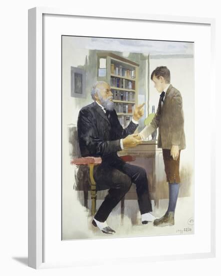 The Headmaster, from Heart-Edmondo De Amicis-Framed Giclee Print