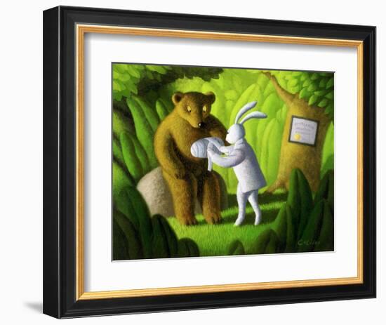 The Healer-Chris Miles-Framed Art Print