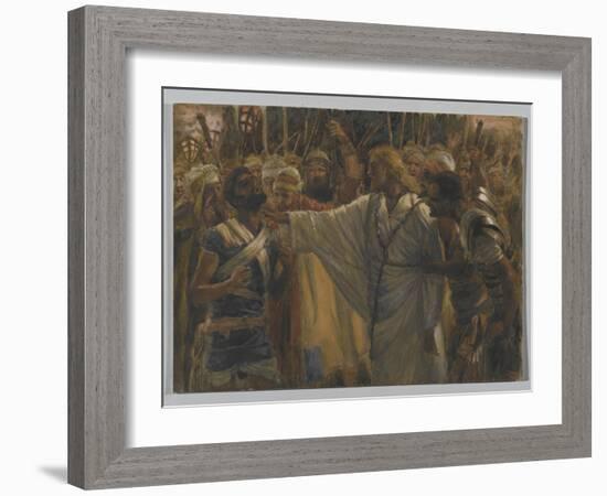 The Healing of Malchus, Illustration from 'The Life of Our Lord Jesus Christ', 1886-94-James Tissot-Framed Giclee Print