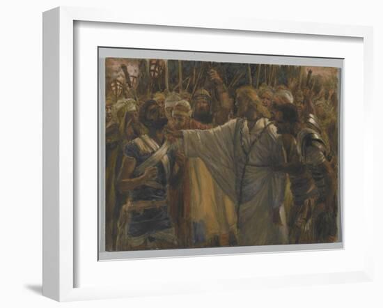 The Healing of Malchus, Illustration from 'The Life of Our Lord Jesus Christ', 1886-94-James Tissot-Framed Giclee Print