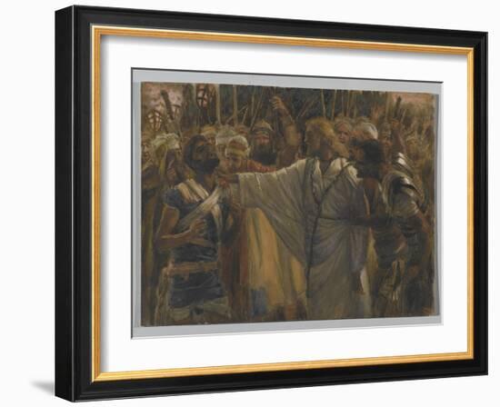 The Healing of Malchus, Illustration from 'The Life of Our Lord Jesus Christ', 1886-94-James Tissot-Framed Giclee Print