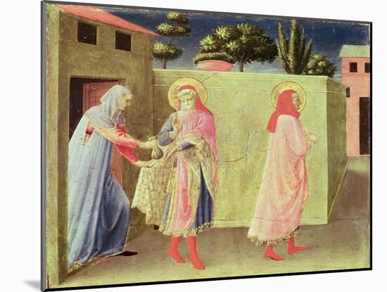 The Healing of Palladia by Ss. Cosmas and Damian, Predella from the Annalena Altarpiece, 1434-Fra Angelico-Mounted Giclee Print