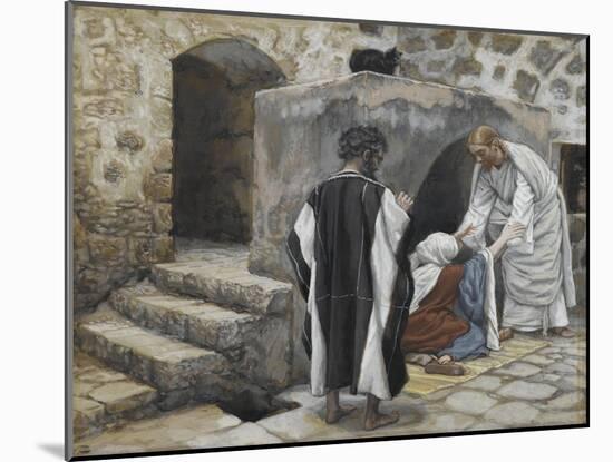 The Healing of Peter's Mother-In-Law from 'The Life of Our Lord Jesus Christ'-James Jacques Joseph Tissot-Mounted Giclee Print