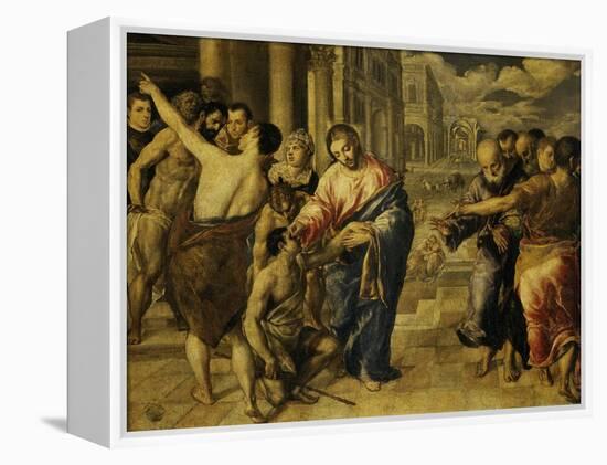 The Healing of the Blind Man-El Greco-Framed Premier Image Canvas