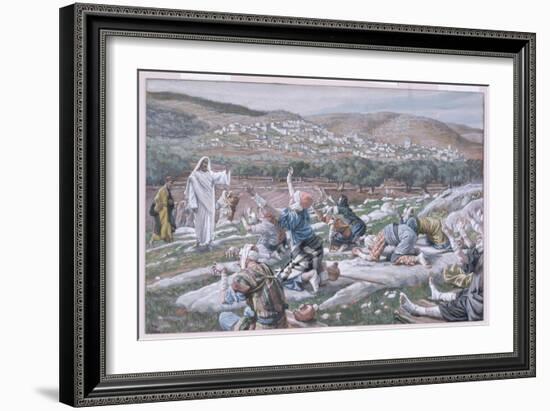 The Healing of the Lepers, Illustration for 'The Life of Christ', C.1886-94-James Tissot-Framed Giclee Print