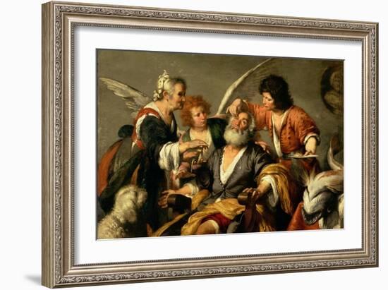 The Healing of Tobit, Early 1630S-Bernardo Strozzi-Framed Giclee Print