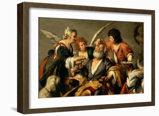 The Healing of Tobit, Early 1630S-Bernardo Strozzi-Framed Giclee Print