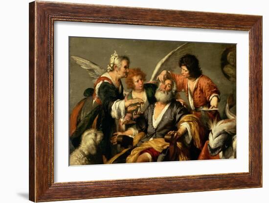 The Healing of Tobit, Early 1630S-Bernardo Strozzi-Framed Giclee Print