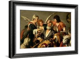The Healing of Tobit, Early 1630S-Bernardo Strozzi-Framed Giclee Print