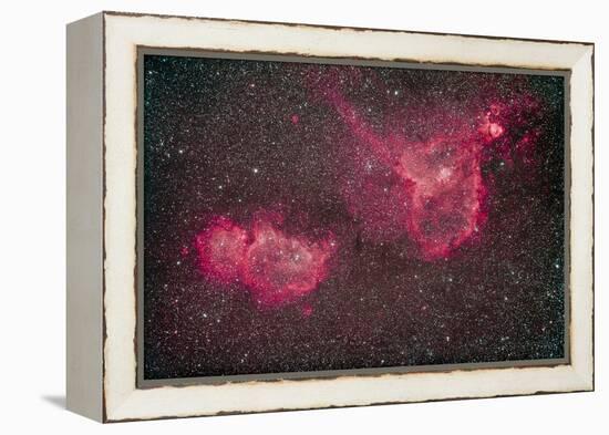 The Heart and Soul Nebula in the Constellation Cassiopeia-null-Framed Premier Image Canvas