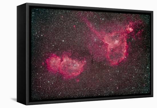 The Heart and Soul Nebula in the Constellation Cassiopeia-null-Framed Premier Image Canvas