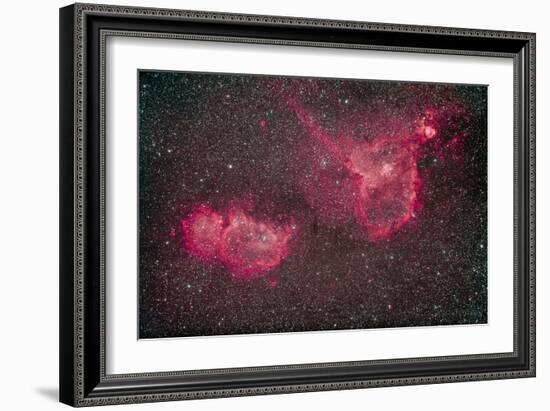 The Heart and Soul Nebula in the Constellation Cassiopeia-null-Framed Photographic Print