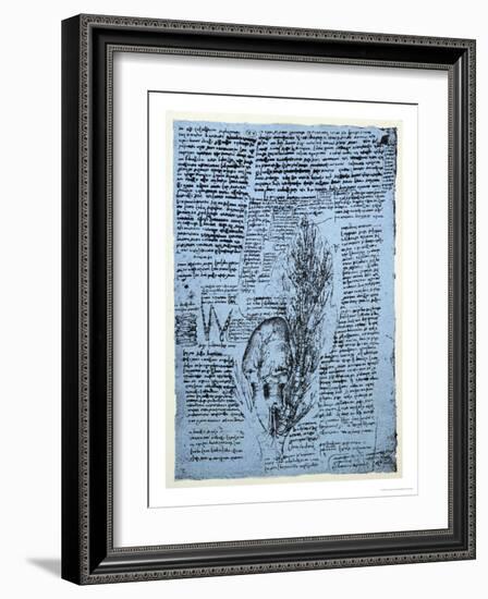 The Heart and the Bronchial Arteries, Facsimile of the Windsor Book-Leonardo da Vinci-Framed Giclee Print