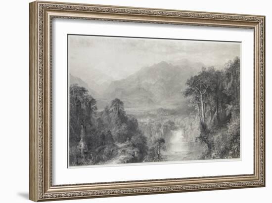 The Heart of the Andes-Frederic Edwin Church-Framed Giclee Print