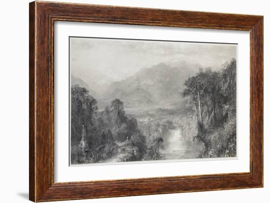 The Heart of the Andes-Frederic Edwin Church-Framed Giclee Print