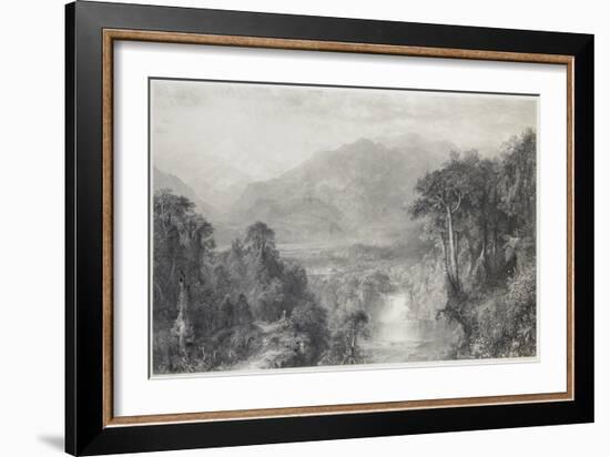 The Heart of the Andes-Frederic Edwin Church-Framed Giclee Print