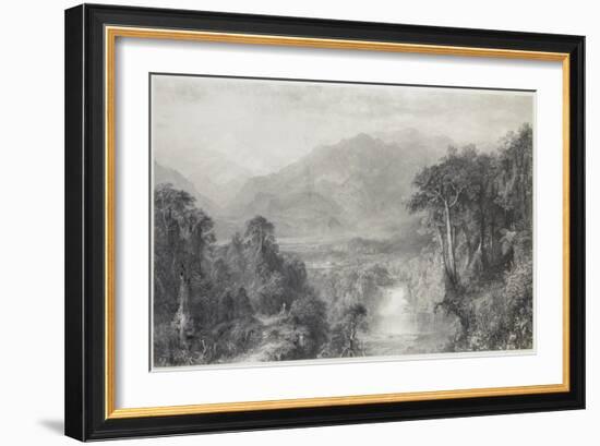 The Heart of the Andes-Frederic Edwin Church-Framed Giclee Print