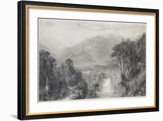 The Heart of the Andes-Frederic Edwin Church-Framed Giclee Print