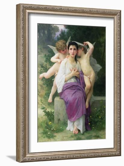 The Heart's Awakening, 1892-William Adolphe Bouguereau-Framed Giclee Print