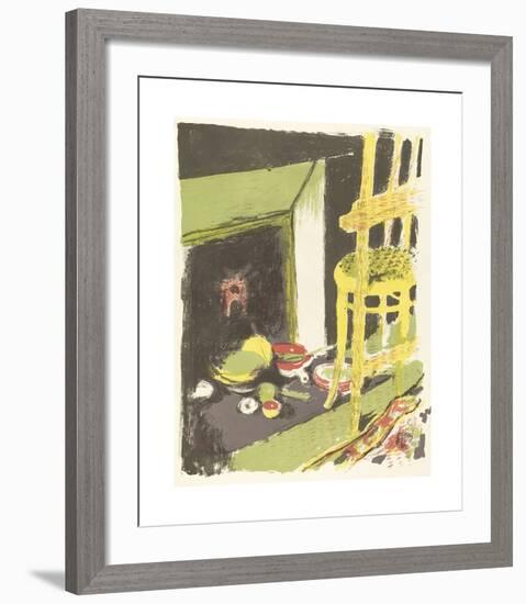 The Hearth (L'atre)-Edouard Vuillard-Framed Premium Giclee Print