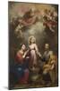 The Heavenly and Earthly Trinities (The Pedroso Murill), C. 1680-Bartolomé Estebàn Murillo-Mounted Giclee Print