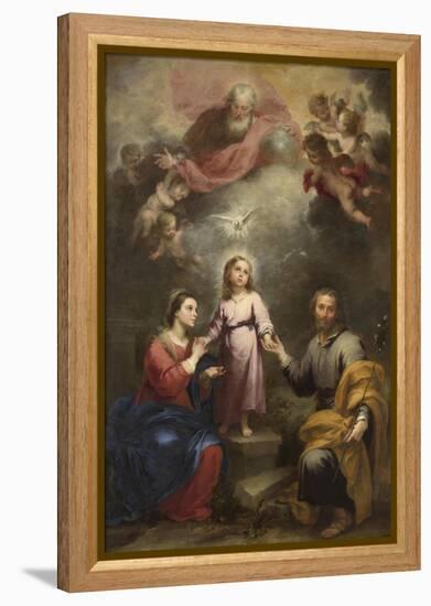 The Heavenly and Earthly Trinities (The Pedroso Murill), C. 1680-Bartolomé Estebàn Murillo-Framed Premier Image Canvas