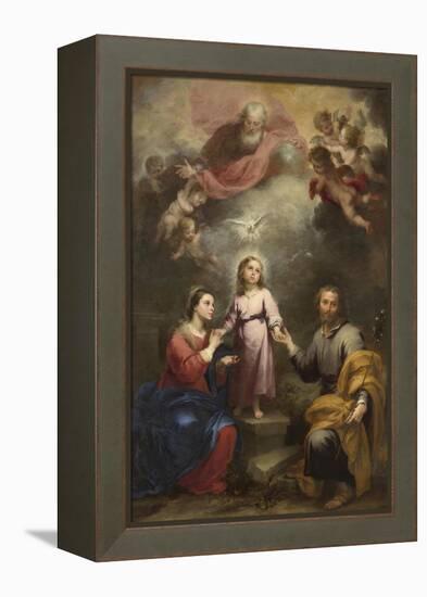 The Heavenly and Earthly Trinities (The Pedroso Murill), C. 1680-Bartolomé Estebàn Murillo-Framed Premier Image Canvas