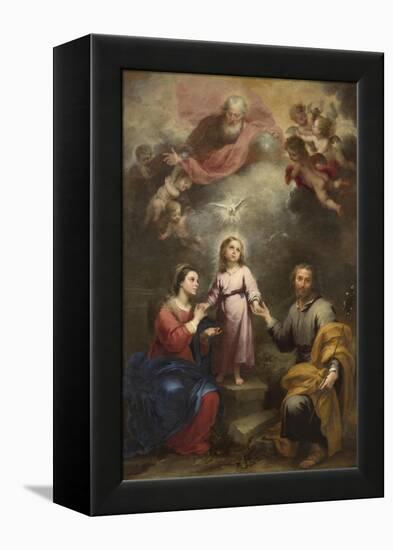 The Heavenly and Earthly Trinities (The Pedroso Murill), C. 1680-Bartolomé Estebàn Murillo-Framed Premier Image Canvas