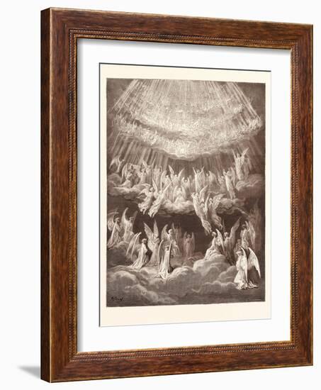 The Heavenly Choir-Gustave Dore-Framed Giclee Print