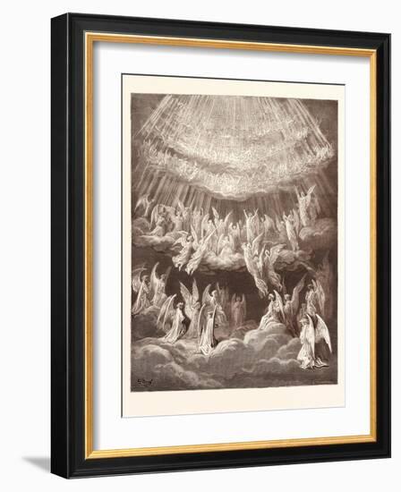The Heavenly Choir-Gustave Dore-Framed Giclee Print