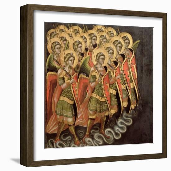 The Heavenly Militia, c.1348-54-Ridolfo di Arpo Guariento-Framed Giclee Print