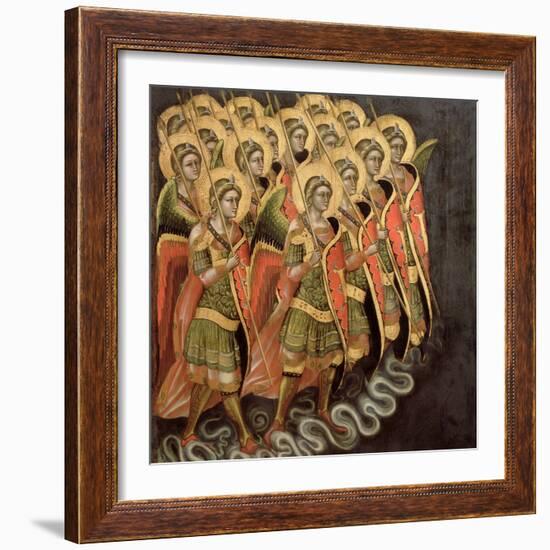 The Heavenly Militia, c.1348-54-Ridolfo di Arpo Guariento-Framed Giclee Print