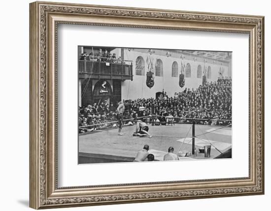 The Heavyweight Championship at Aldershot, c1901, (1903)-C Knight-Framed Photographic Print