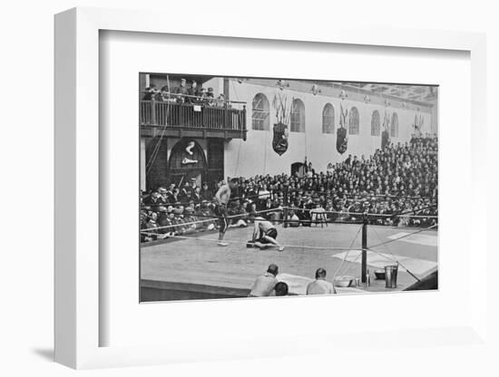 The Heavyweight Championship at Aldershot, c1901, (1903)-C Knight-Framed Photographic Print