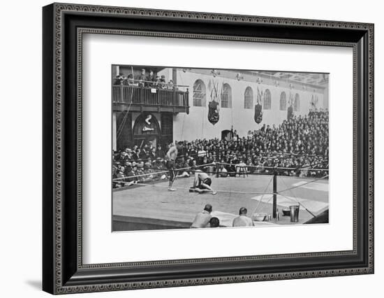 The Heavyweight Championship at Aldershot, c1901, (1903)-C Knight-Framed Photographic Print