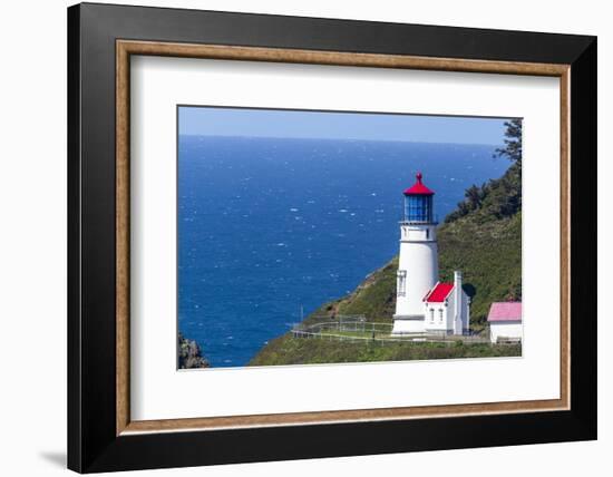 The Heceta Head lighthouse near Florence, Oregon, USA-Chuck Haney-Framed Photographic Print