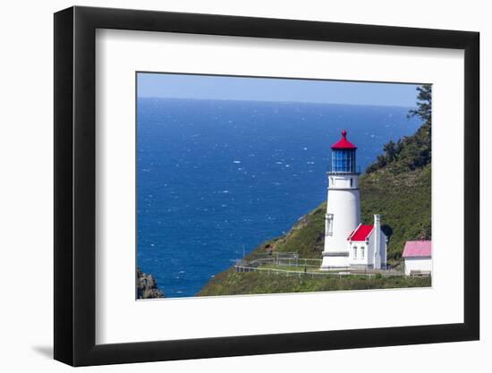 The Heceta Head lighthouse near Florence, Oregon, USA-Chuck Haney-Framed Photographic Print