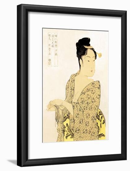 The Hedonist-Kitagawa Utamaro-Framed Art Print